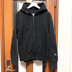 Champion Reverse weave ジップパーカー　赤タグ　ブラック
