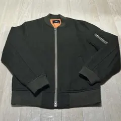 【美品】HARE MA-1 フェルト素材 ダブルジップ カーキ Mサイズ