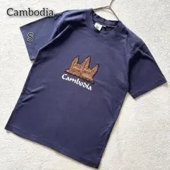 カンボジア 【S】 トップス Tシャツ カットソー アンコールワット カエル 夏