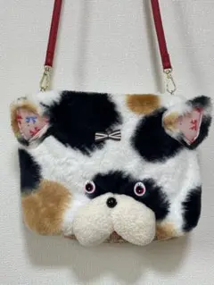 ねこちゃんの顔ショルダーバッグ　手作り