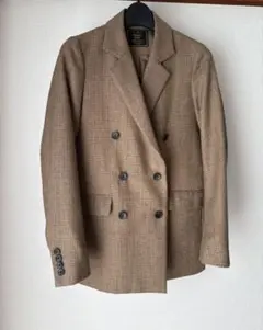 FREAK'S STORE ジャケット　ブラウン　ウール　ダブル