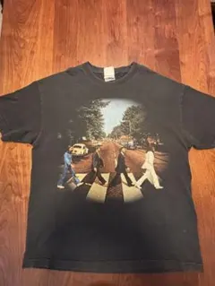 The Beatles “ABBEY ROAD” ヴィンテージT ブラック XL