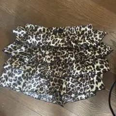 レオパード柄フリルミニスカート SHEIN ギャル 姫ギャル y2k