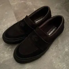 Converse 黒 スエード スリッポン