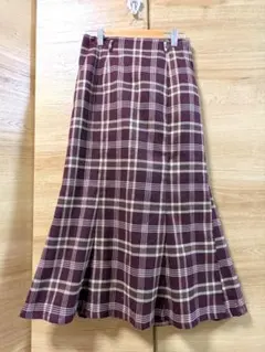 NiceClaup パープル系　ロングスカート Fサイズ マーメイド　秋冬