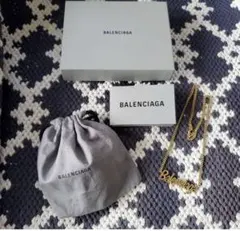 Balenciaga ロゴ ゴールドネックレス メンズ レディース