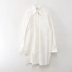 DRIES VAN NOTEN オーバーサイズ ロングシャツ 白のサムネイル