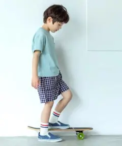 THE SHOP TK☆サッカーチェックハーフパンツ