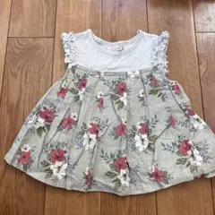 petit main フラワープリント チュニック 110