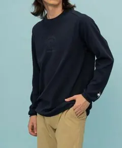 le coq sportif 【UV CUT】ワッフル長袖Tシャツ NV Lのサムネイル