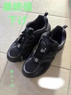 adidas ブラック スニーカー メンズ 28cm ランニングシューズのサムネイル