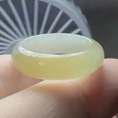 新品 台湾翡翠リング】22〜23号 大きめサイズ モスグリーン 濃い目 