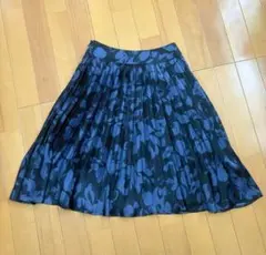 23区 膝丈スカート スカート プリーツ 花柄