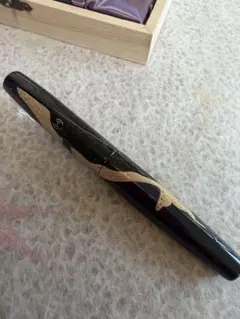 希少【NAKAYA】 中屋万年筆シガーモデル ポータブル 碧溜 夜香蒔絵 萩I