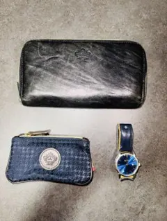 オロビアンコ ラウンドファスナー長財布 キーケース付小銭入れ 腕時計 3点セット