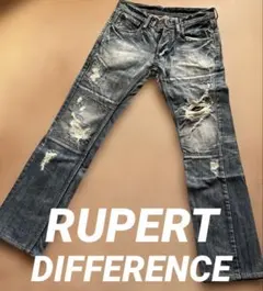 RUPERT DIFFERENCE クラッシュ　ダメージジーンズ