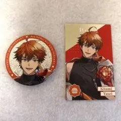 み*る様 にじさんじ 8周年 北見遊征 グリッター缶バッジ ランダムメタルカード