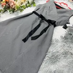 SHINE SHINE 千鳥格子フォーマルワンピース　未使用タグ付　大きいサイズ