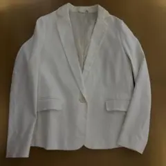 ホワイト テーラードジャケット　M