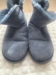 UGG ムートンブーツ 青 スエード ボタン付き