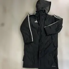 adidas フード付き ベンチコート ブラック130cm