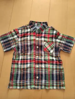 Arnold Palmer　半袖シャツ　チェック柄　130　キッズ