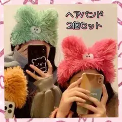 もこもこ ファー ヘアバンド カチューシャ コスプレ 韓国 ふわふわ 防寒