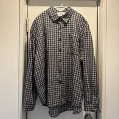 auntierosa holiday チェックオーバーサイズシャツ ブラックのサムネイル