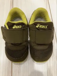 asics ベルト式シューズ ブラウン