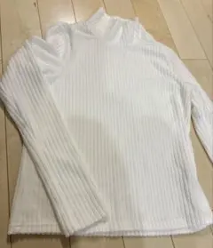 Dazy ホワイトリブニット S