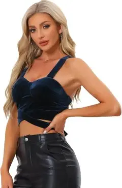 コスチューム キャミソール チューブトップ　ベロア XS