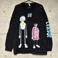 p54 ALSTYLE プリント ロングスリーブ Tシャツ ブラック Lサイズのサムネイル