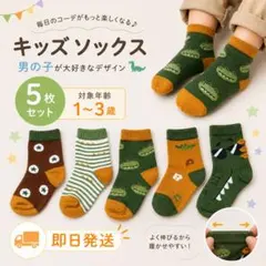 【即日発送】キッズソックス 5足セット 1〜3歳頃