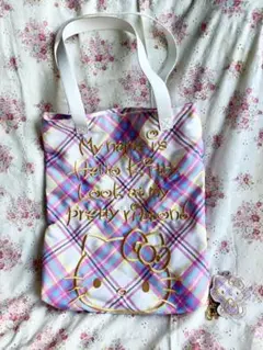 ❤️50周年記念　ハローキティ ドレスタータンデザイン　トートバッグ　& チャーム