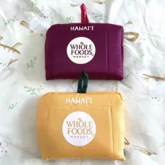 ホールフーズマーケット　2個セット　エコバッグ