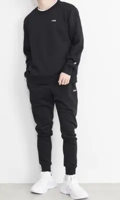 FILA ブラック スウェットセット M