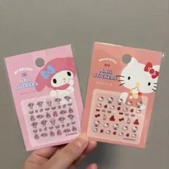マイメロディ＆ハローキティ ネイルステッカー