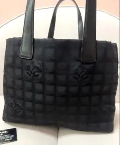 CHANEL シャネル ニュートラベルライン トートバッグ A4可 黒 - メルカリ