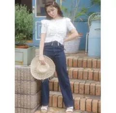 INGNI　ビスチェ＋花柄テレコトップス