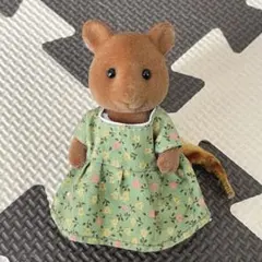 【廃盤品！】シルバニアファミリー 初期 ブラウンリス お母さん 人形