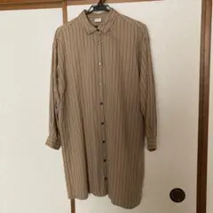 URBAN RESEARCH DOORS 長袖シャツ ベージュストライプ