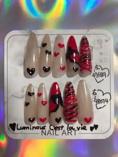 #02 バレンタインネイル