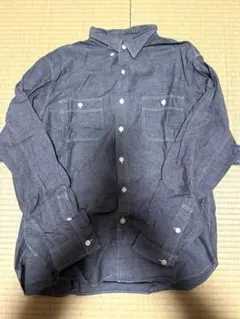 J.Crew ダークグレー ボタンアップシャツ L