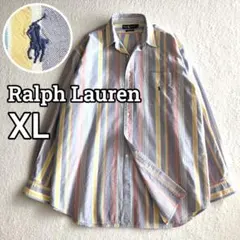 ラルフローレン マルチストライプ オックスフォード BD ビッグシャツ