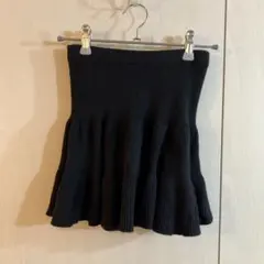 GapKids 黒 ニットフレアスカート M (8)
