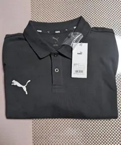 (新品) PUMA ポロシャツ ブラック　Lサイズのサムネイル