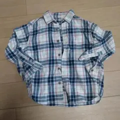 UNIQLO KIDS　 チェック柄長袖シャツ