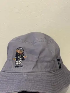 POLO バケットハット グレー 刺繍 古着