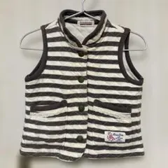 Branshes ベビーベスト 90 ブラウンボーダー