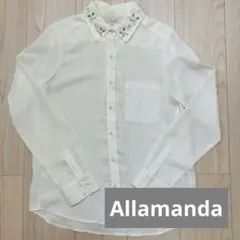 ブラウス　ビジュー　Allamanda　アラマンダ　薄手のサムネイル